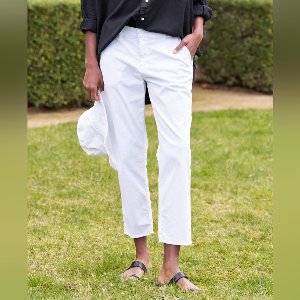 Frank & Eileen WICKLOW The ITALIAN PERFORMANCE TWILL Chino Color White S…